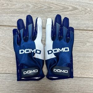 Domo Athletic Football Glove. Blue and White. Adult Medium